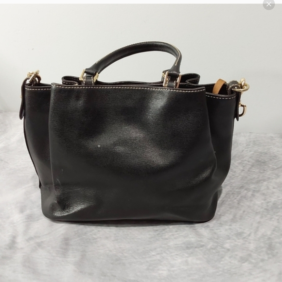 Dooney & Bourke Lucca Pebble Leather Large Barlow Tote in Black - Picture 2 of 10